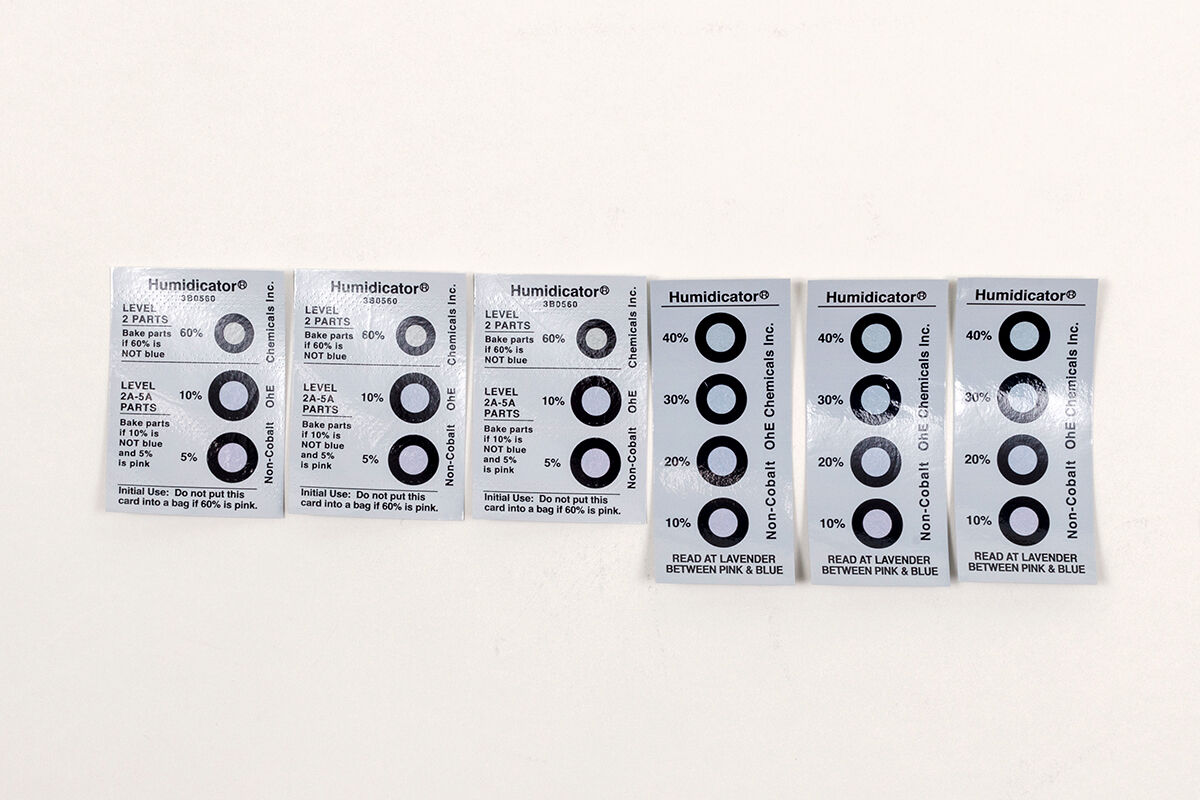 Humidity indicator card